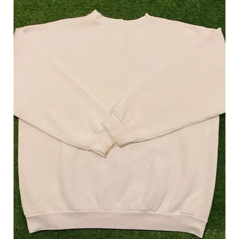 Vintage St Louis Rams sweatshirt mens large white blue crewneck super bowl NFL - Picture 8 of 13